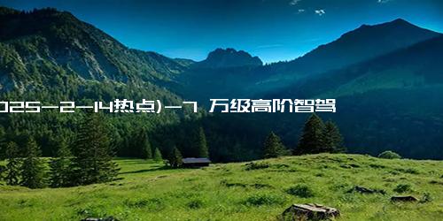 (2025-2-14热点)-7 万级高阶智驾：比亚迪海鸥智驾版汽车正式上市，6.98 万元起